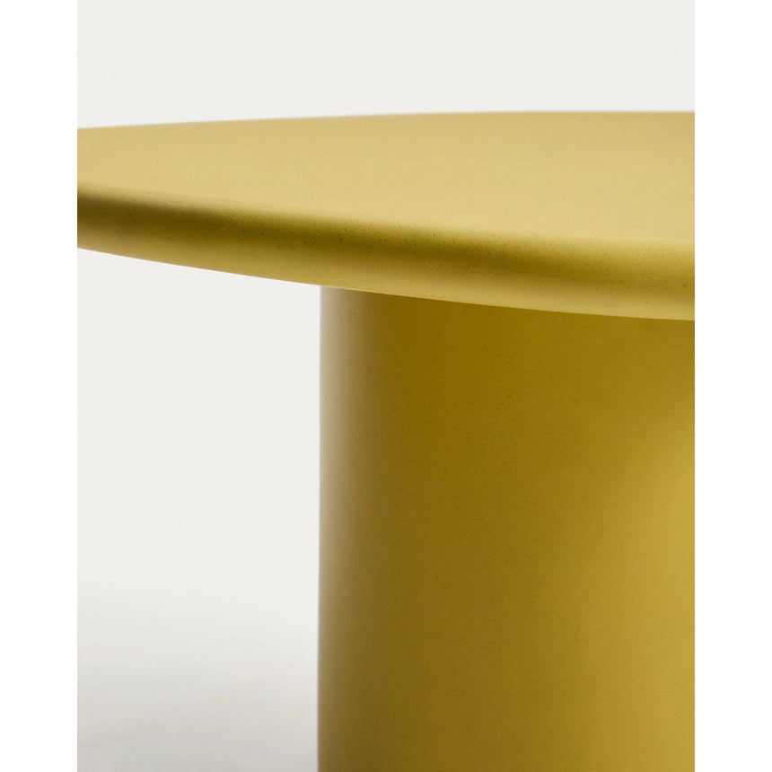 Couchtisch Macarella aus senfgelbem Zement, 83 x 77 cm von Kave Home – Bild 6