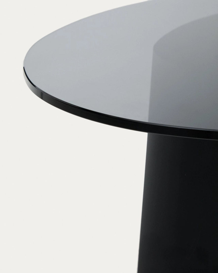 Couchtisch Olir aus gehärtetem Glas und Stahl 82 x 74 cm von Kave Home – Bild 5