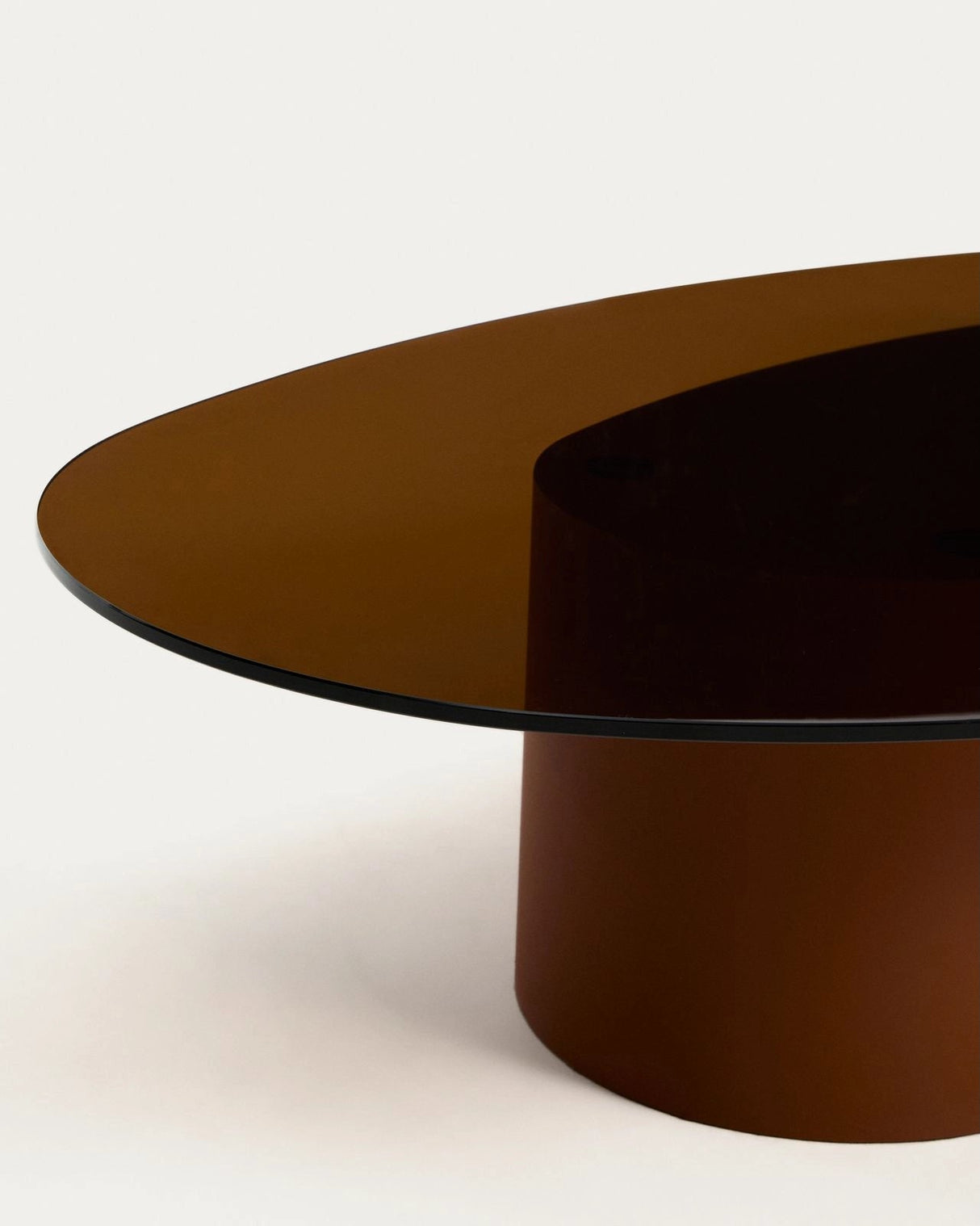 Couchtisch Olir aus gehärtetem Glas und braunem Stahl 140 x 80 cm von Kave Home – Bild 4