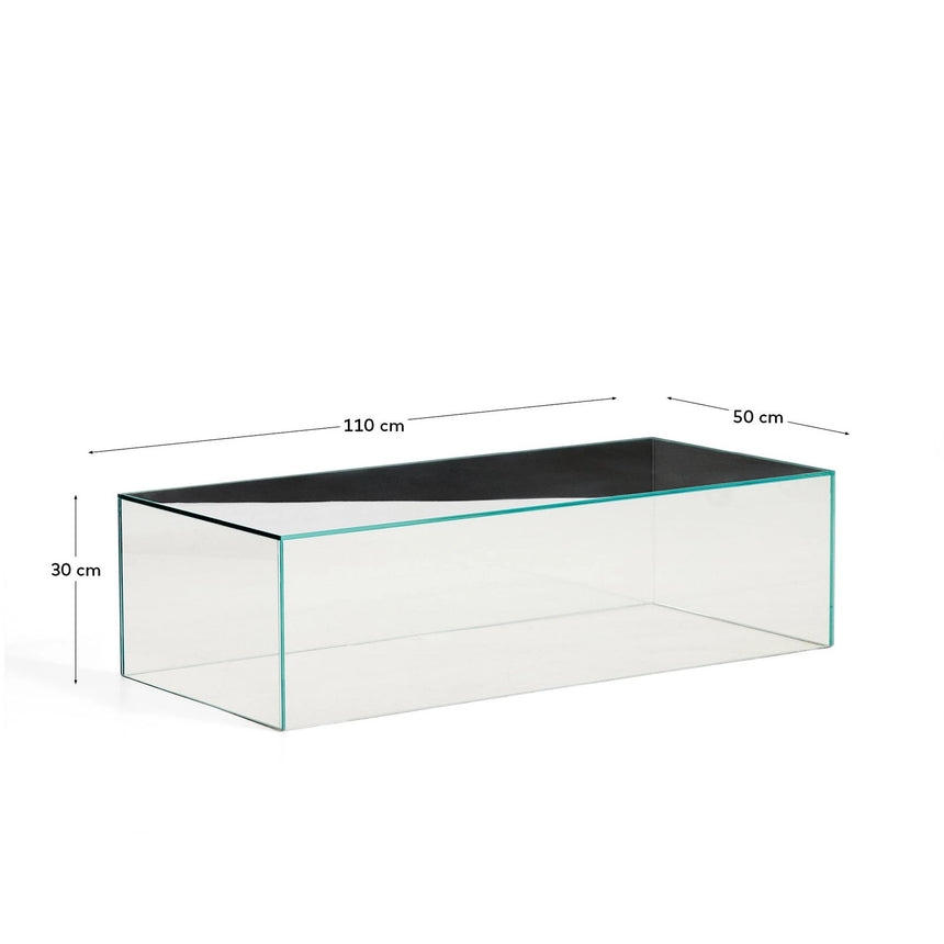 Couchtisch Orlia aus gehärtetem Glas, 110 x 50 cm von Kave Home – Bild 2