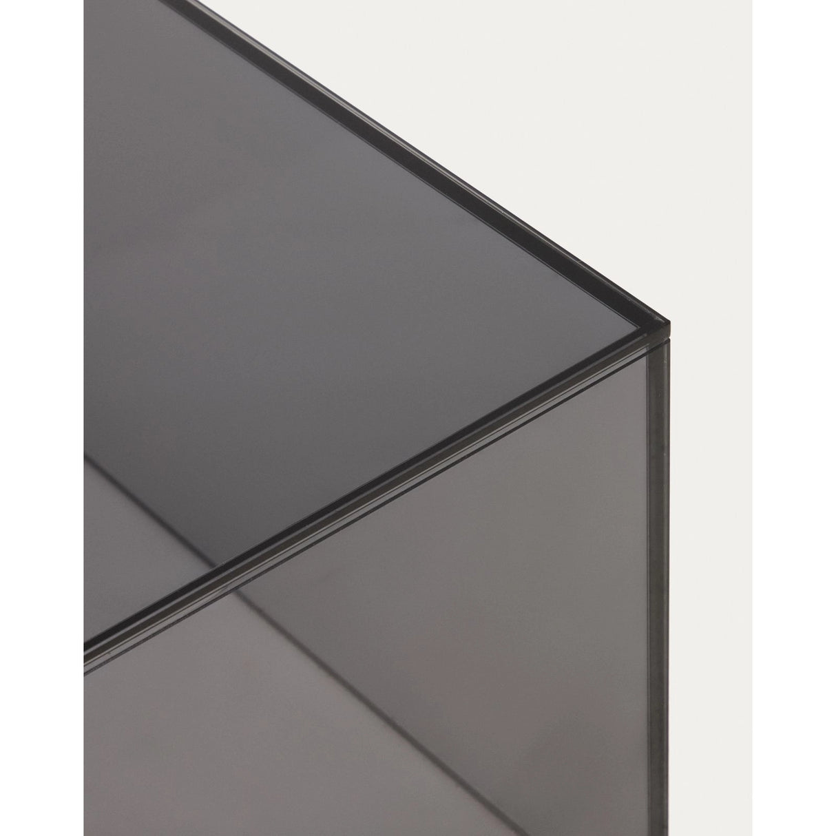 Couchtisch Orlia aus gehärtetem Glas in Dunkelgrau, 110 x 50 cm von Kave Home – Bild 3
