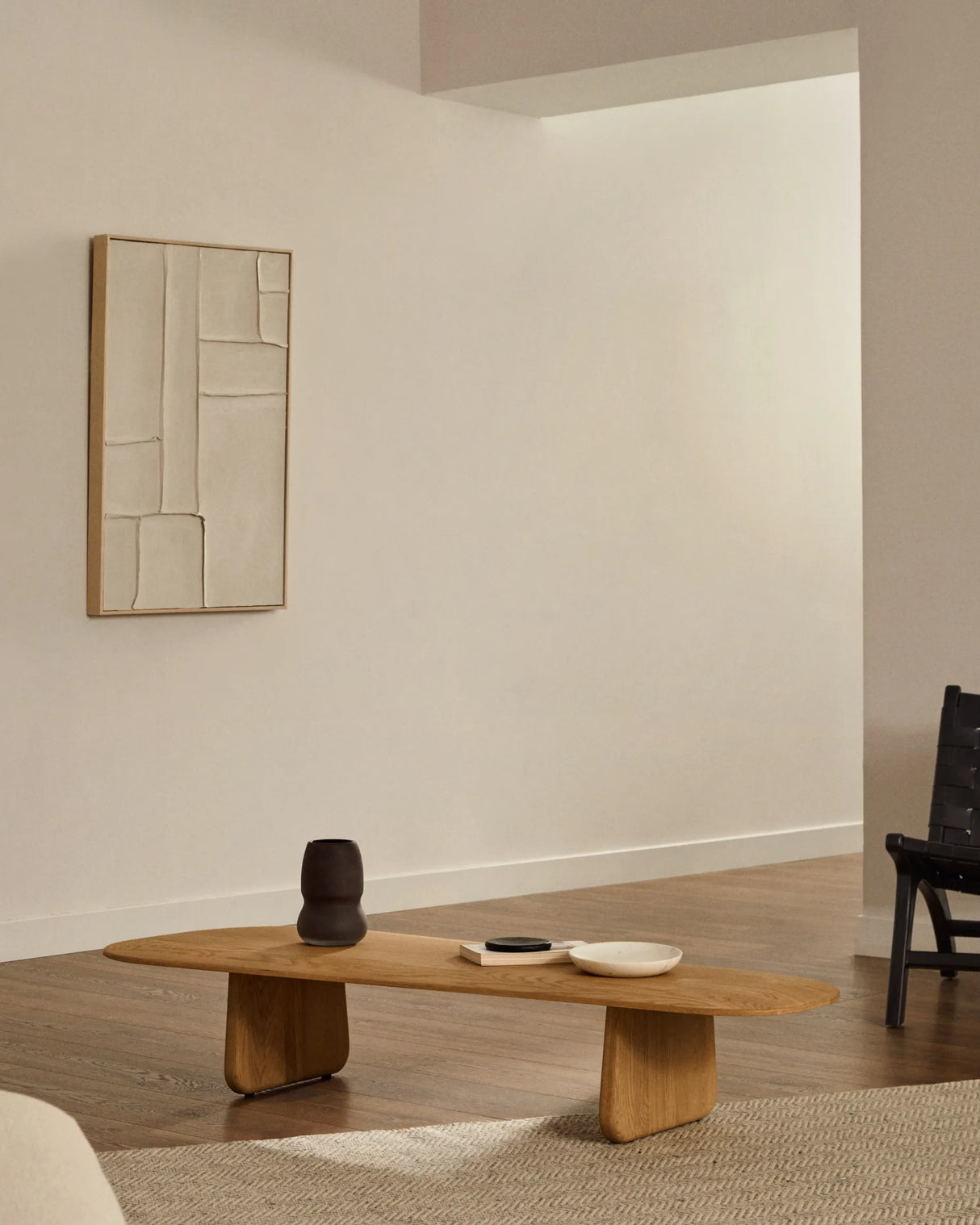 Couchtisch Pirita aus massiver Eiche mit natürlichem Finish 146 x 56,5 cm FSC 100% von Kave Home – Produktbild 5