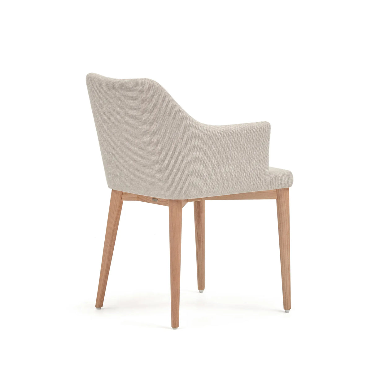 Croft Stuhl mit beiger Chenille und Beinen aus massiver Esche von Kave Home – Produktbild 5
