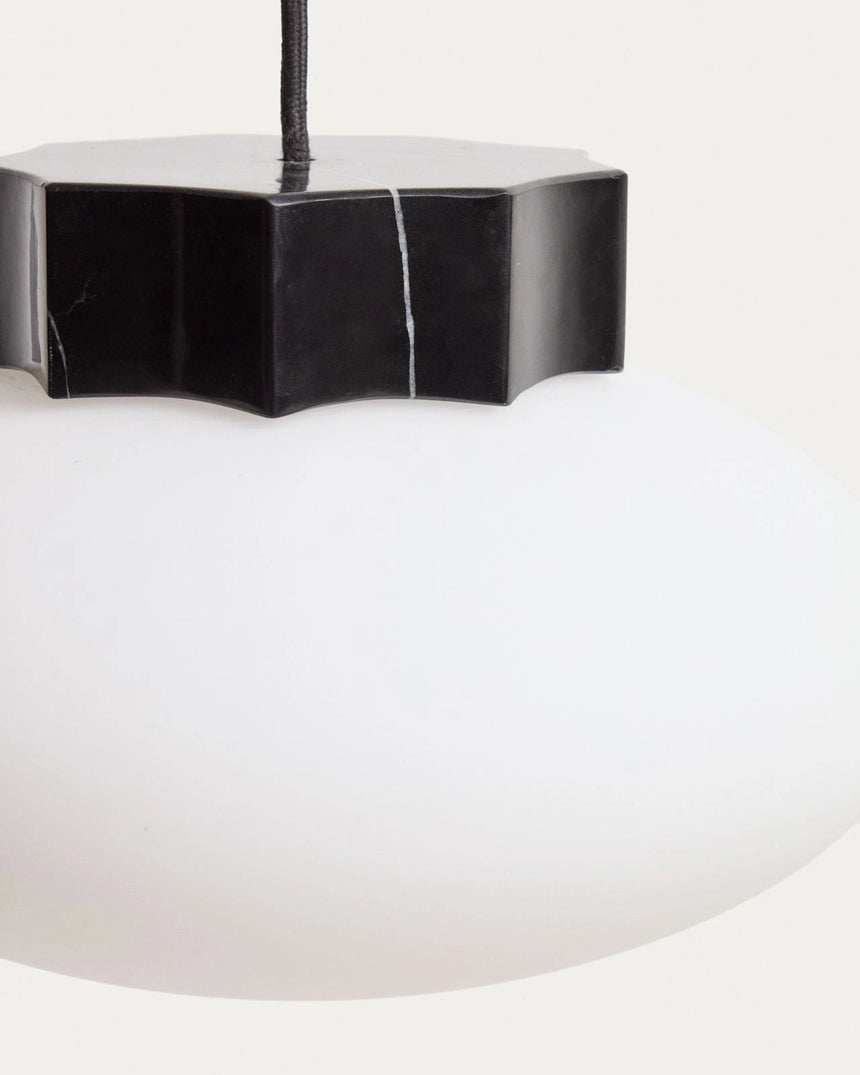 Deckenleuchte Idela aus Rauchglas und schwarzem Marmor, Ø 26 cm von Kave Home – Bild 4