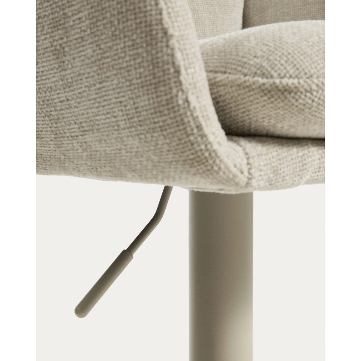 Drehhocker Lexa mit Chenille und Stahlbeinen, verschiedene Finishes von Kave Home – Bild 18
