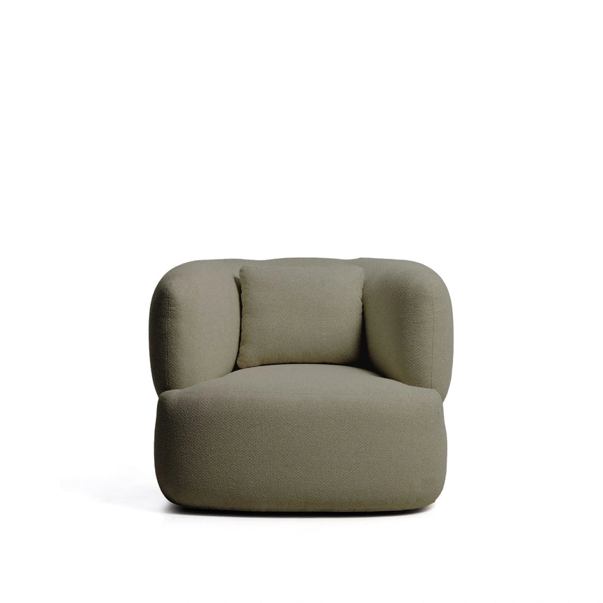 Drehsessel Martina mit Kissen mit Chenille FSC Mix Credit von Kave Home – Bild 5