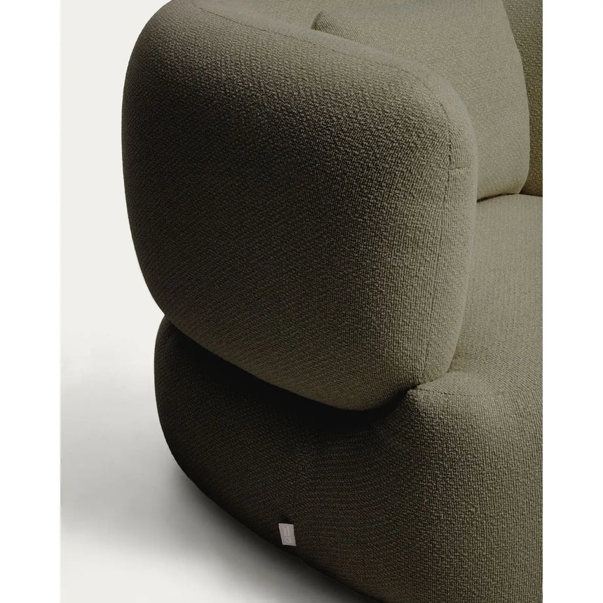Drehsessel Martina mit Kissen mit Chenille FSC Mix Credit von Kave Home – Bild 9