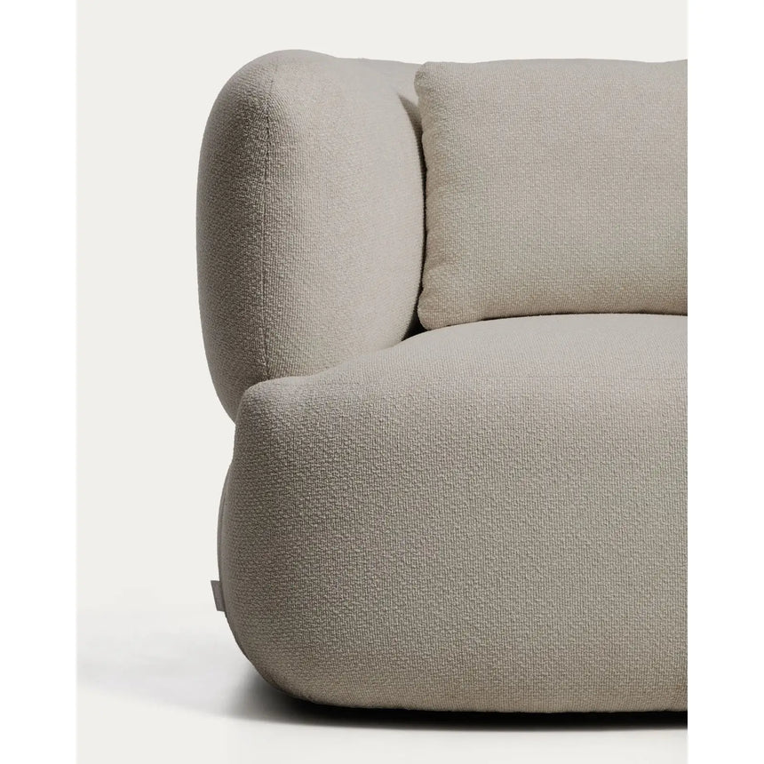 Drehsessel Martina mit Kissen mit Chenille in Steinton FSC Mix Credit von Kave Home – Bild 6