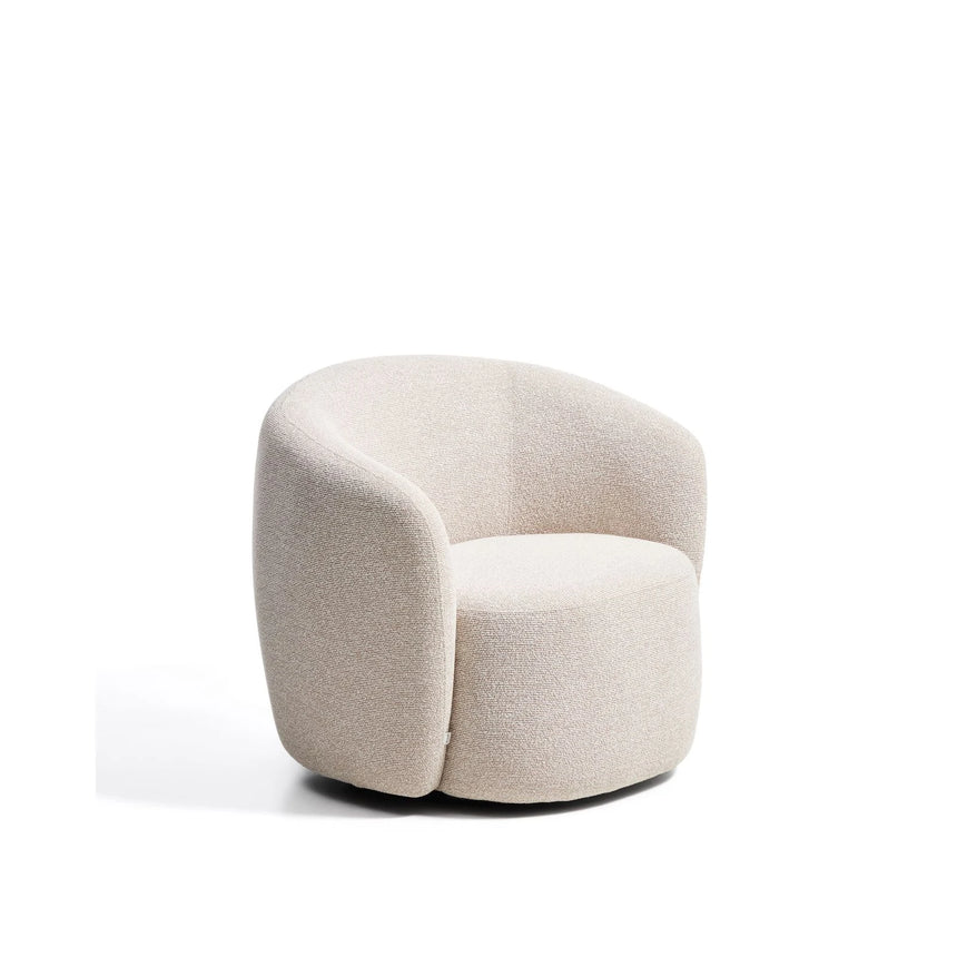 Drehsessel Odenia mit beigem Micro-Bouclé von Kave Home – Bild 1