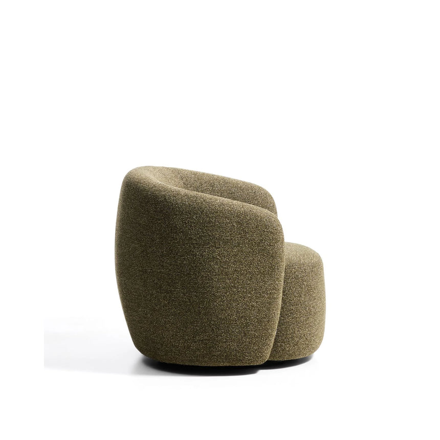 Drehsessel Odenia mit olivgrünem Micro-Bouclé von Kave Home – Bild 4