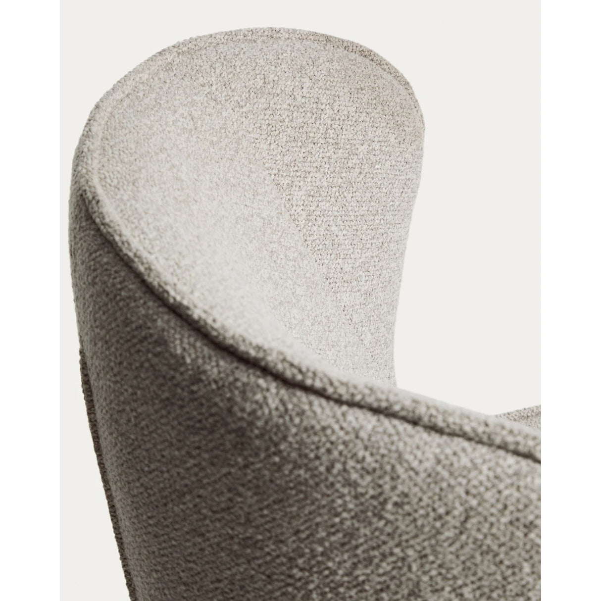 Drehsessel Sorile mit beiger Chenille und schwarz lackiertem Stahl, FSC 100 % von Kave Home – Bild 10