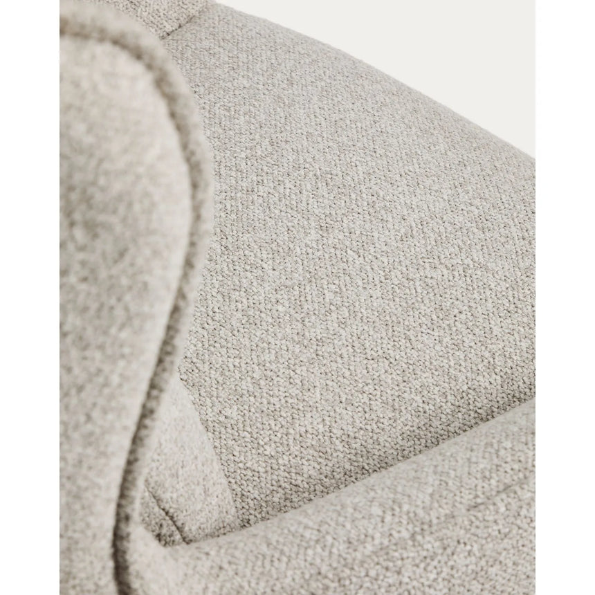 Drehsessel Sorile mit beiger Chenille und schwarz lackiertem Stahl, FSC 100 % von Kave Home – Bild 8