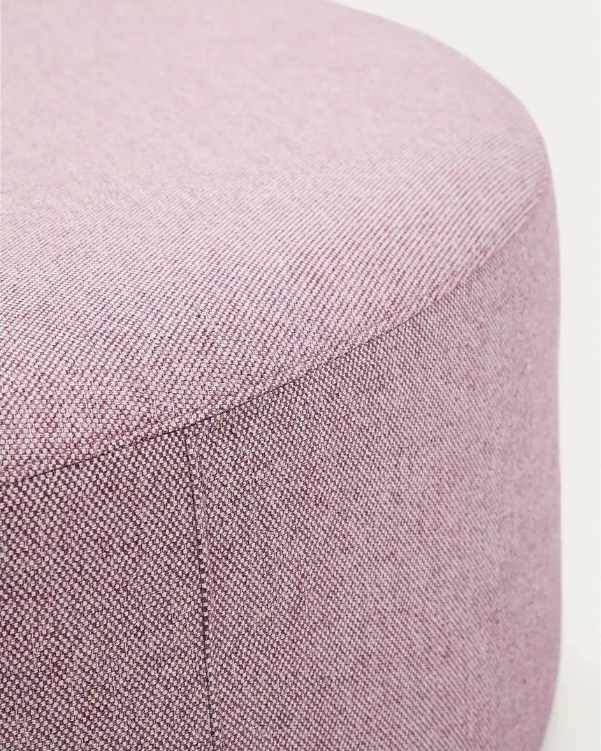 Fußablage mit abnehmbarem Bezug Kaeli violett Ø 120 cm von Kave Home – Bild 6