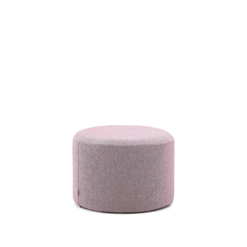Fußablage mit abnehmbarem Bezug Kaeli violett Ø 60 cm von Kave Home – Bild 1