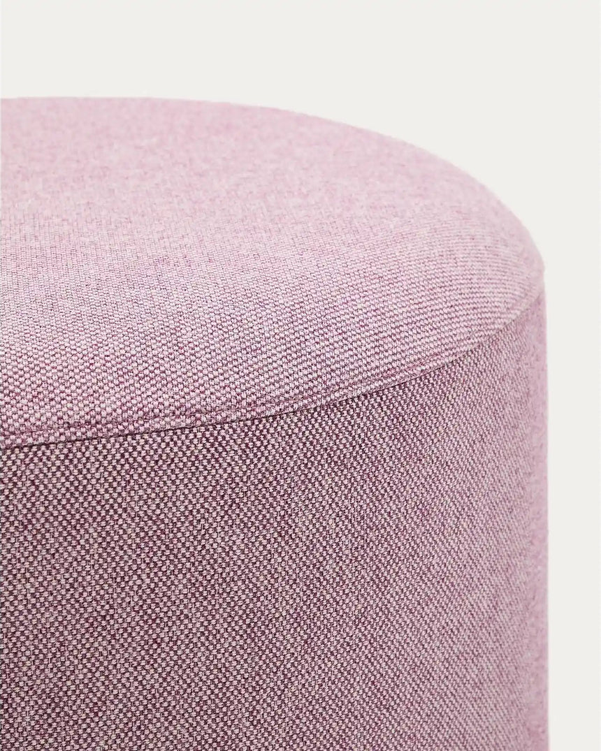 Fußablage mit abnehmbarem Bezug Kaeli violett Ø 60 cm von Kave Home – Bild 6