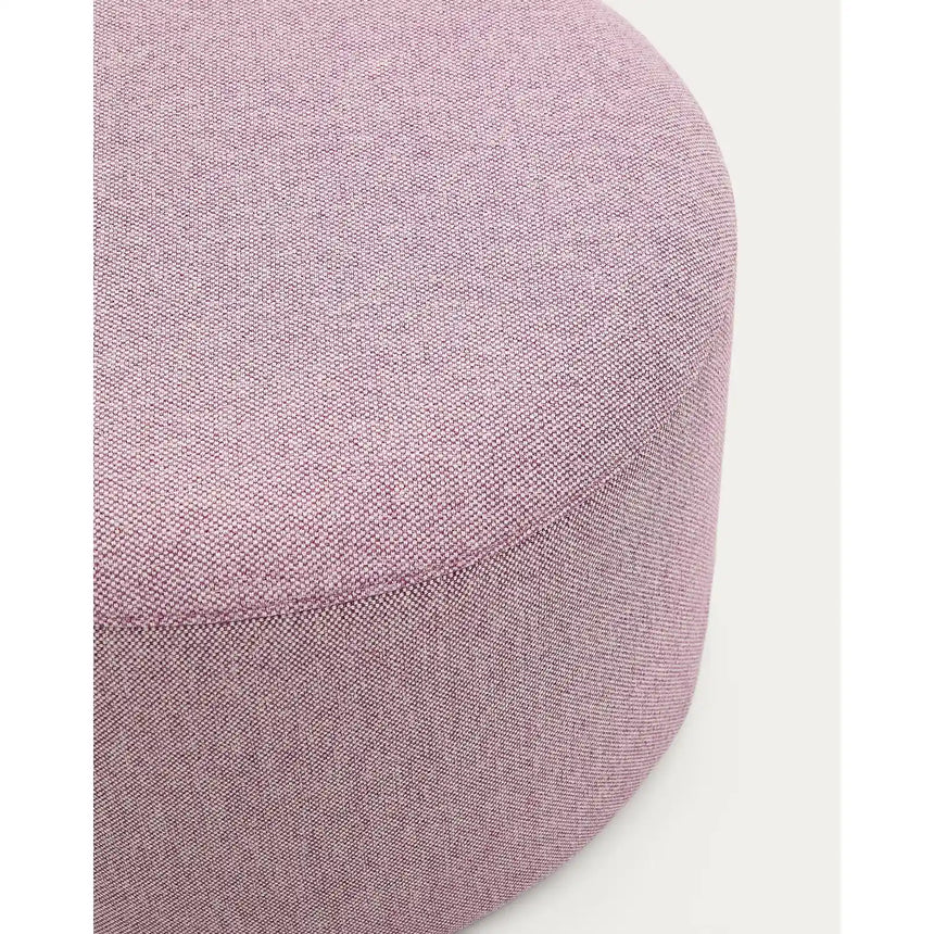 Fußablage mit abnehmbarem Bezug Kaeli violett Ø 60 cm von Kave Home – Bild 7