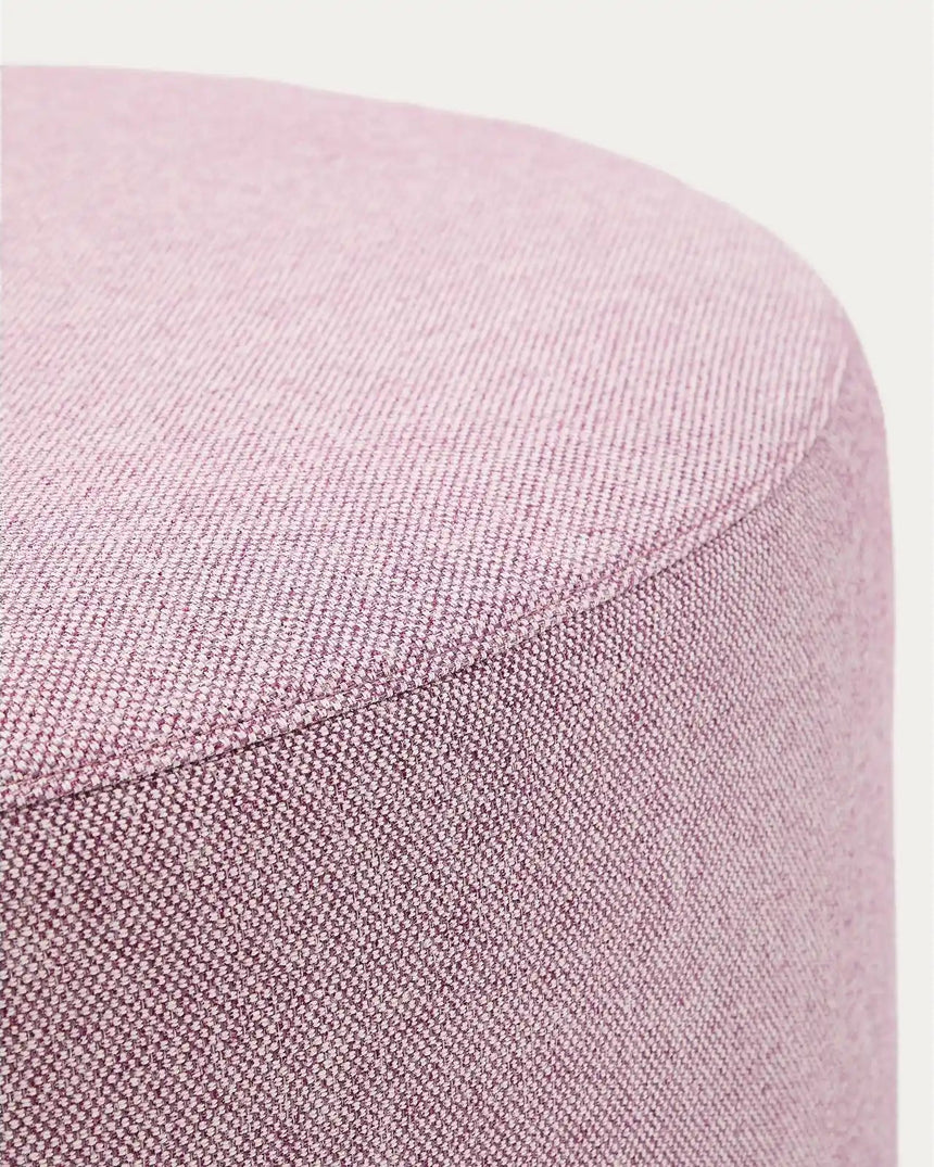 Fußablage mit abnehmbarem Bezug Kaeli violett Ø 90 cm von Kave Home – Bild 6