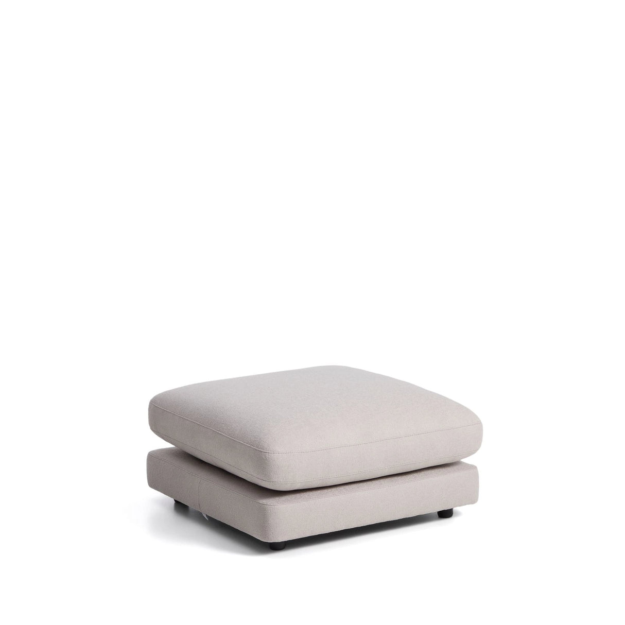 Fußhocker Gala aus grauem Micro-Bouclé FSC Mix Credit 90 x 90 cm von Kave Home – Produktbild 4