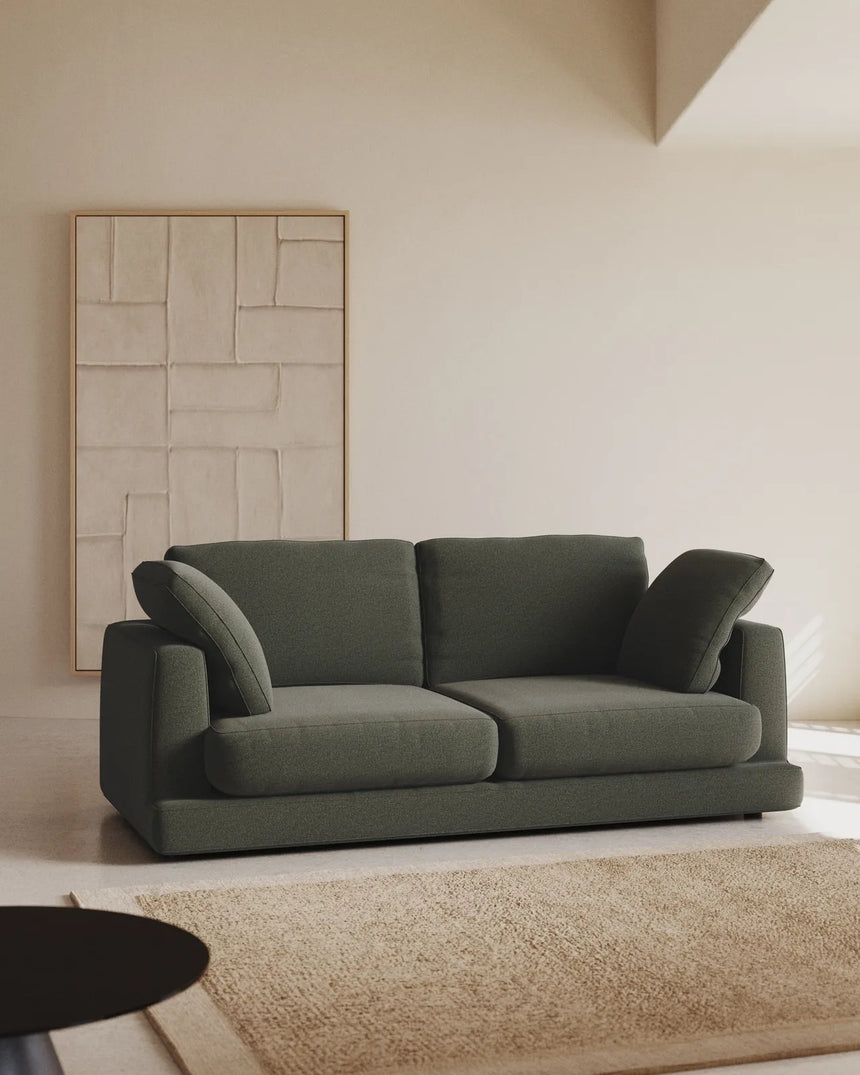 Gala 3-Sitzer-Sofa aus dunkelgrüner Chenille FSC Mix Credit 210 cm von Kave Home – Bild 2