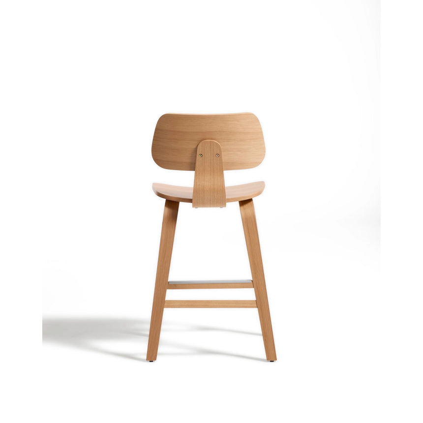Gena-Hocker aus Eichenfurnier 65cm von Kave Home – Bild 6