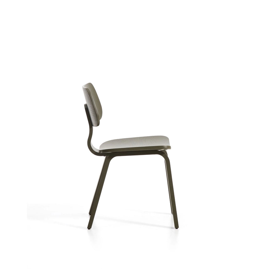 Gena-Stuhl aus Eichenfurnier mit grünem Finish von Kave Home – Bild 4