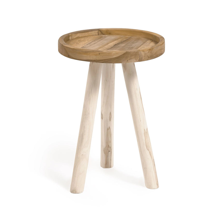 Glenda runder Beistelltisch aus massivem Teakholz Ø 35 cm von Kave Home – Bild 6