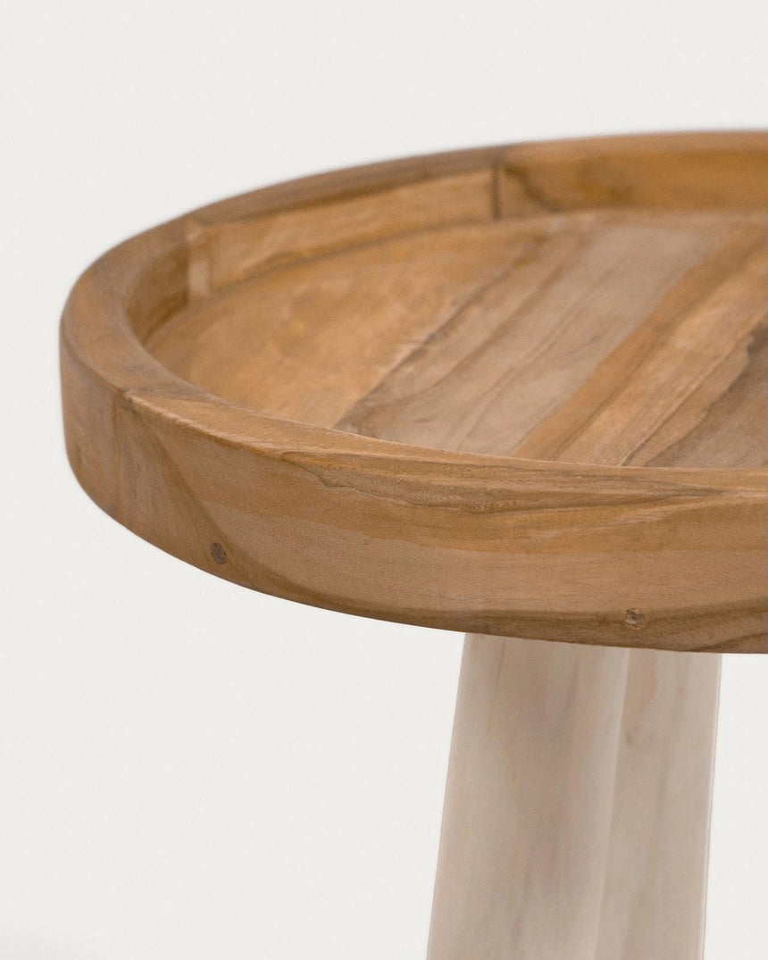 Glenda runder Beistelltisch aus massivem Teakholz Ø 35 cm von Kave Home – Bild 7