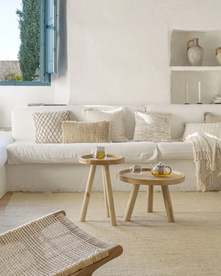 Glenda runder Couchtisch aus massivem Teakholz Ø 55 cm von Kave Home – Bild 2
