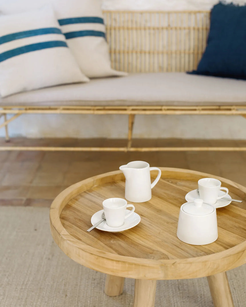 Glenda runder Couchtisch aus massivem Teakholz Ø 55 cm von Kave Home – Bild 4