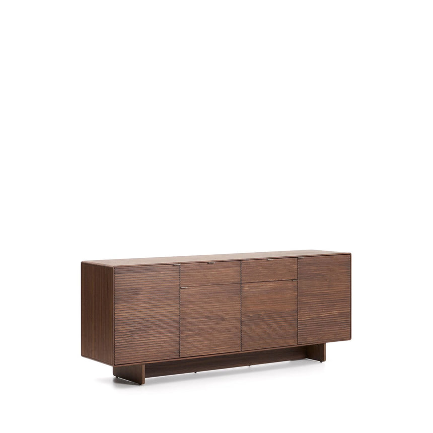 Highboard Norlen mit 4 Türen und 2 Schubläden in Nussbaumfurnier FSC Mix Credit 194,5 x 78 cm von Kave Home – Produktbild 9