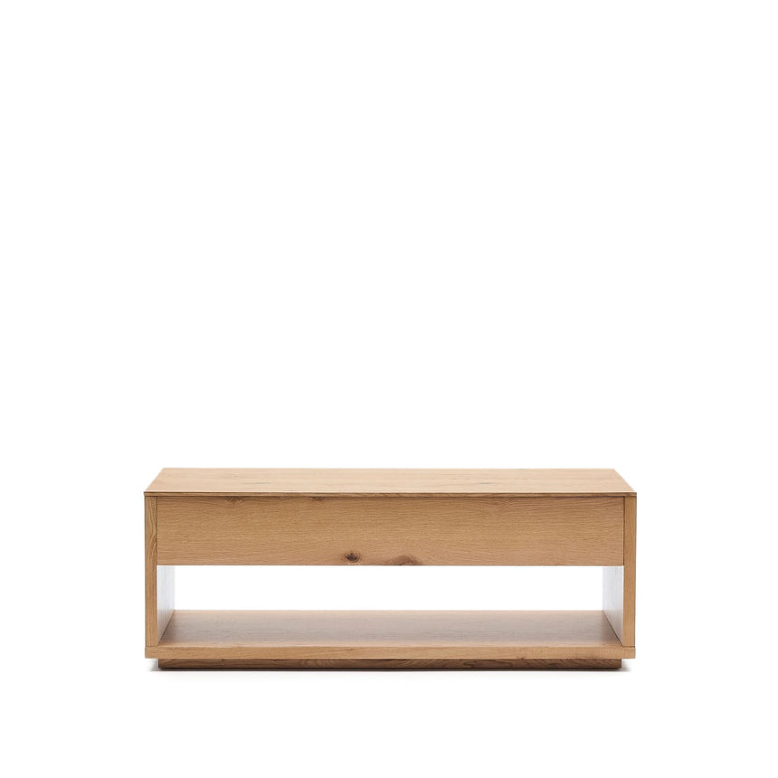 Hochklappbarer Couchtisch Alguema aus Eichenfurnier mit naturfarbenem Finish 120 x 60 cm von Kave Home – Bild 5