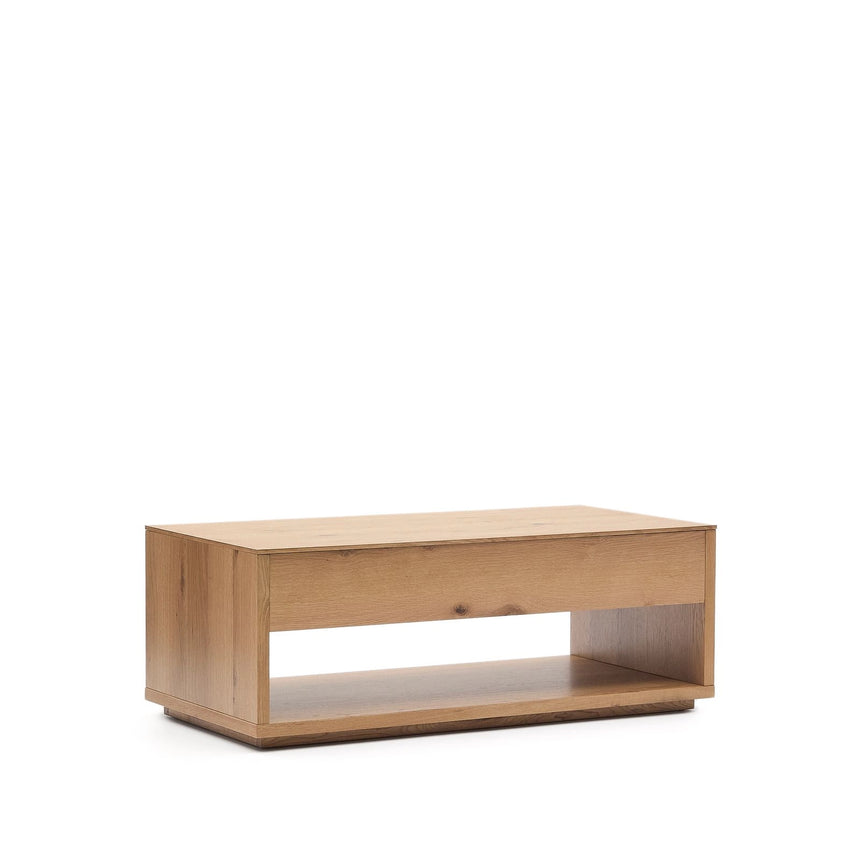 Hochklappbarer Couchtisch Alguema aus Eichenfurnier mit naturfarbenem Finish 120 x 60 cm von Kave Home – Bild 7