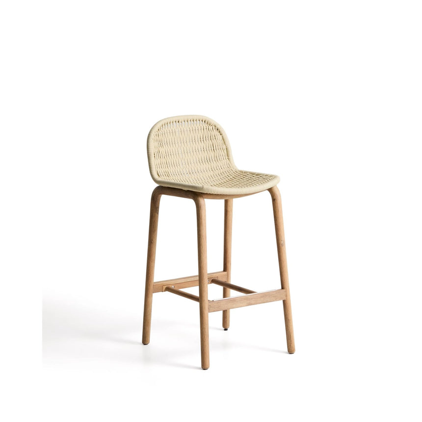 Hocker Alipa aus massivem Akazienholz und Seil, 75 cm, FSC 100 % von Kave Home – Bild 1