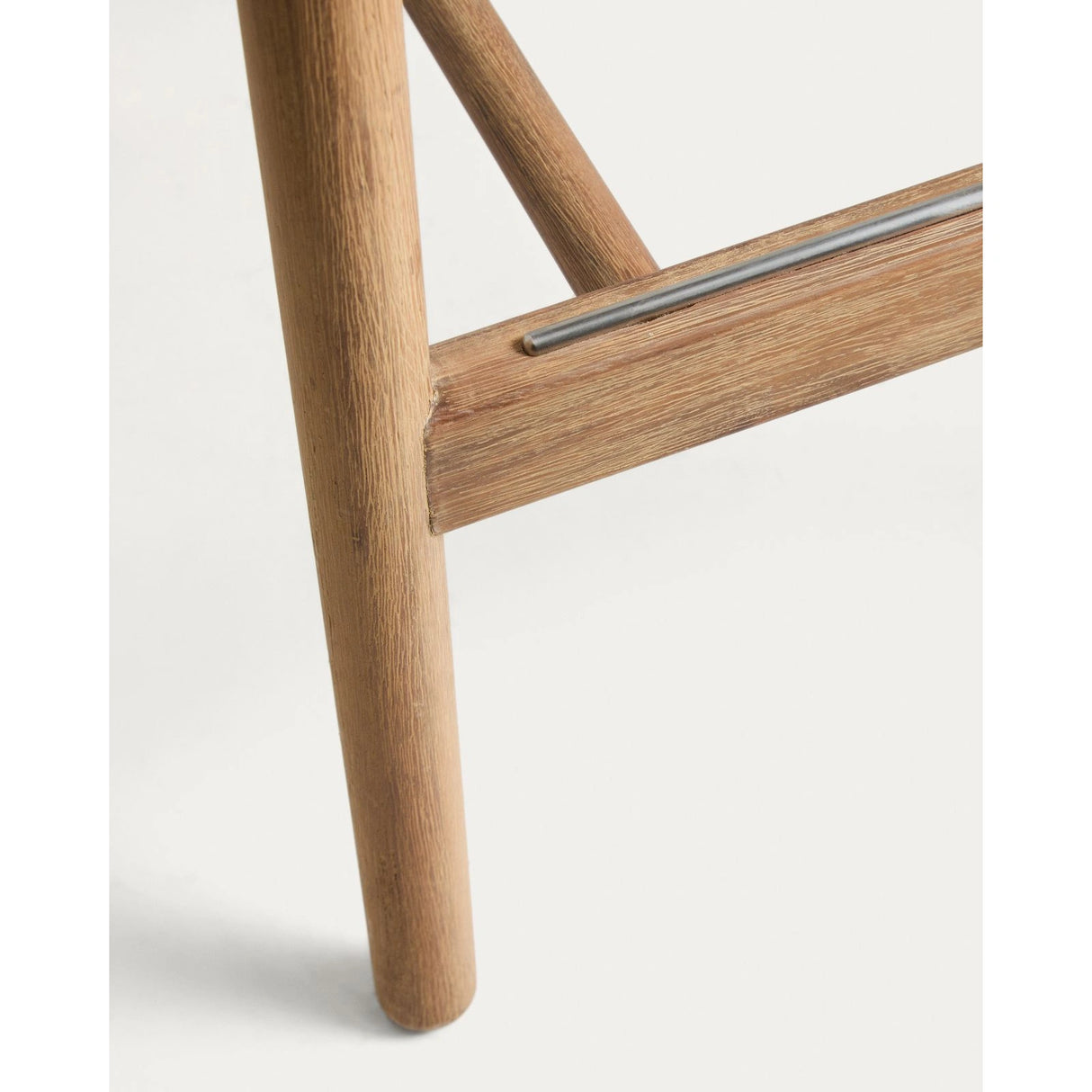 Hocker Alipa aus massivem Akazienholz und dunkelgrauem Seil, 75 cm, FSC 100 % von Kave Home – Bild 12