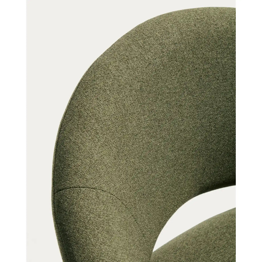 Hocker Bonali mit grüner Chenille und grünen Metallbeinen, FSC Mix Credit, 65 cm von Kave Home – Bild 10