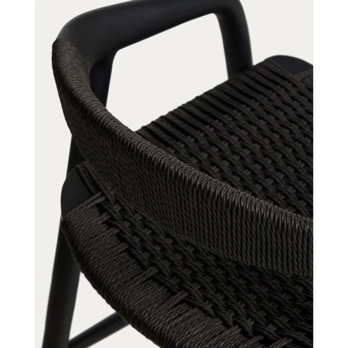 Hocker Derile aus massivem Eichenholz mit Finish und Papierseil 100% FSC 65 cm von Kave Home – Bild 10