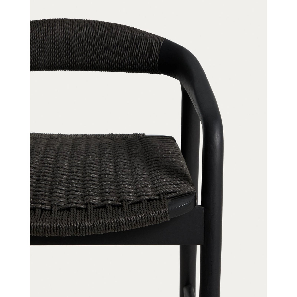 Hocker Derile aus massivem Eichenholz mit Finish und Papierseil 100% FSC 65 cm von Kave Home – Bild 7