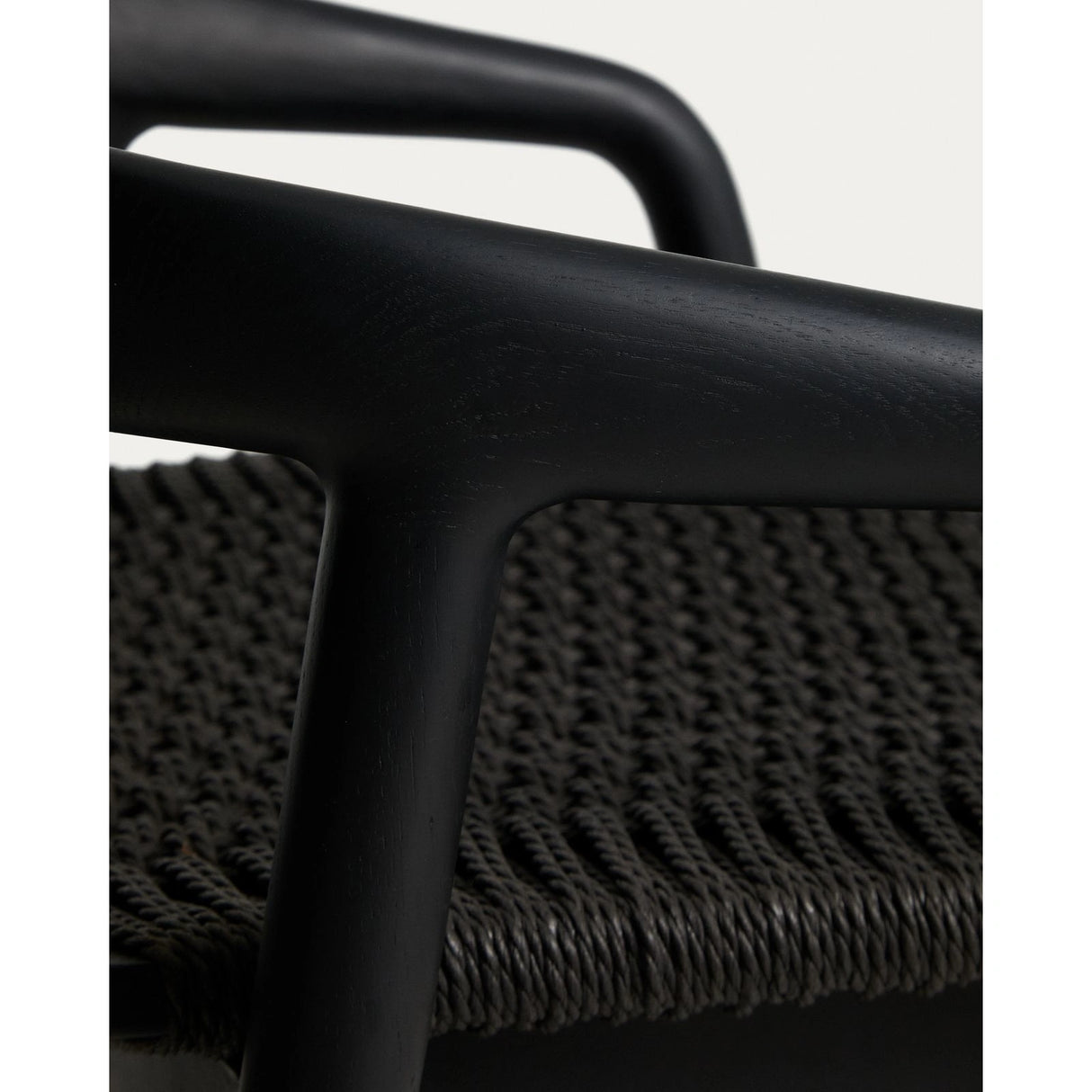 Hocker Derile aus massivem Eichenholz mit Finish und Papierseil 100% FSC 65 cm von Kave Home – Bild 9