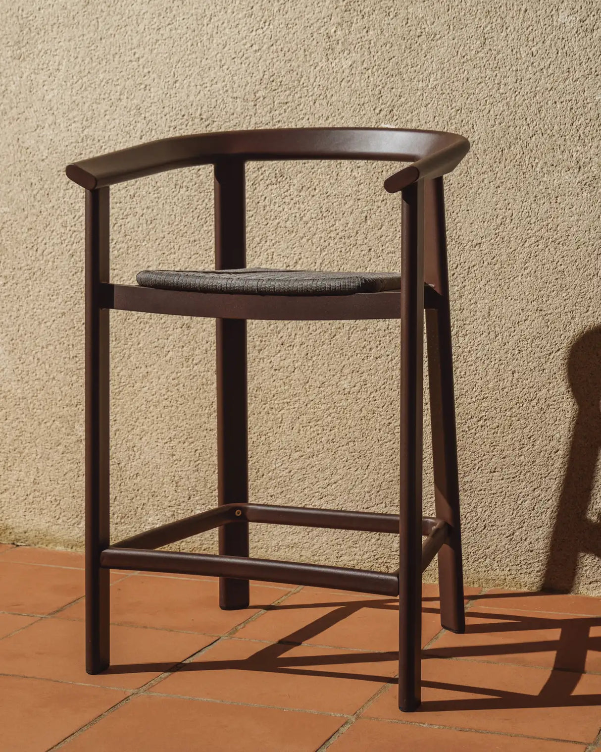 Hocker Erice aus Aluminium und Seil, 65 cm von Kave Home – Bild 3
