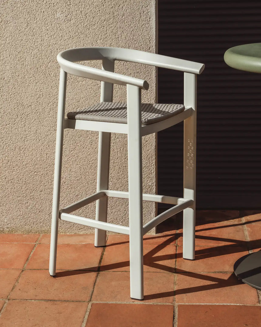 Hocker Erice aus Aluminium und ecrufarbenem Seil, 65 cm von Kave Home – Bild 2