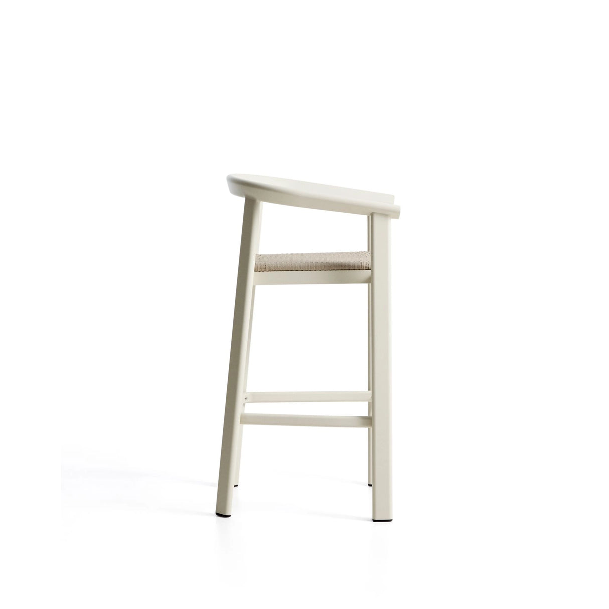 Hocker Erice aus Aluminium und ecrufarbenem Seil, 75 cm von Kave Home – Bild 1