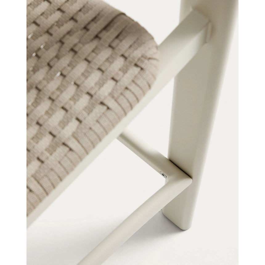 Hocker Erice aus Aluminium und ecrufarbenem Seil, 75 cm von Kave Home – Bild 10