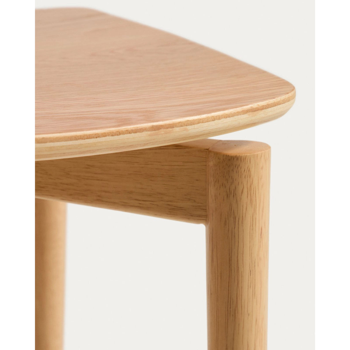 Hocker Evera aus Eichenfurnier mit naturfarbenem Finish, 65 cm von Kave Home – Bild 8