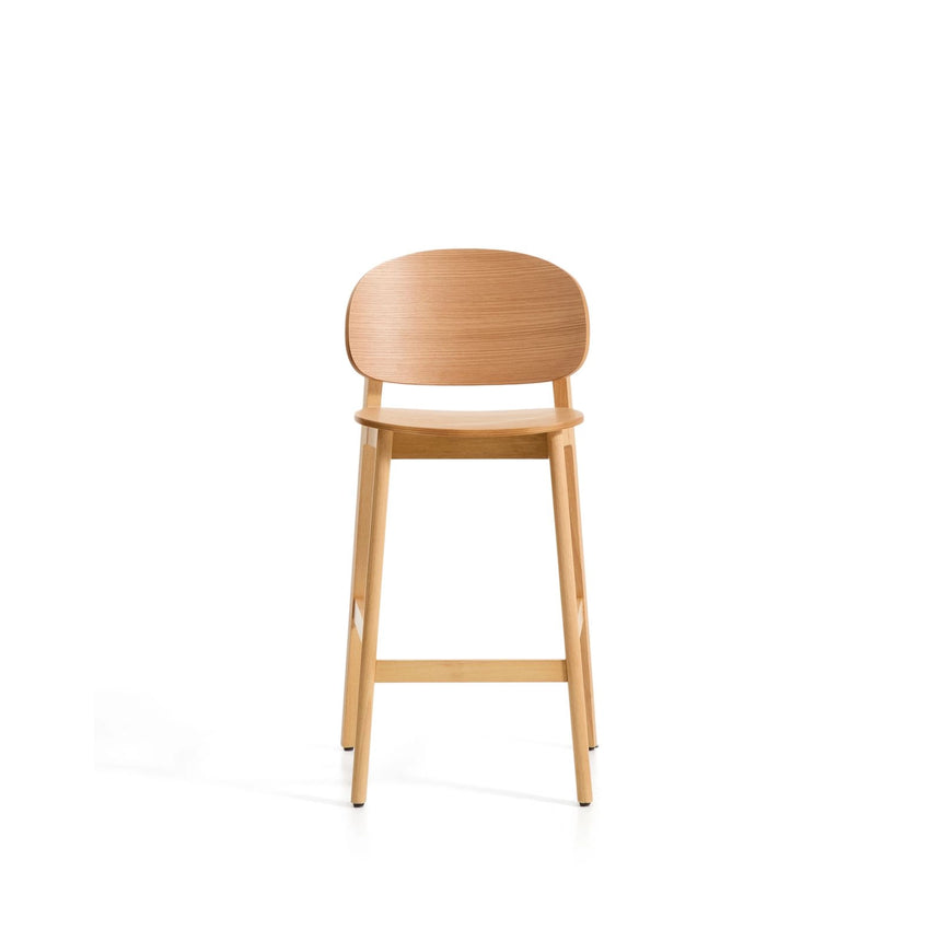 Hocker Ludara aus Eichenfurnier, 65 cm von Kave Home – Bild 6