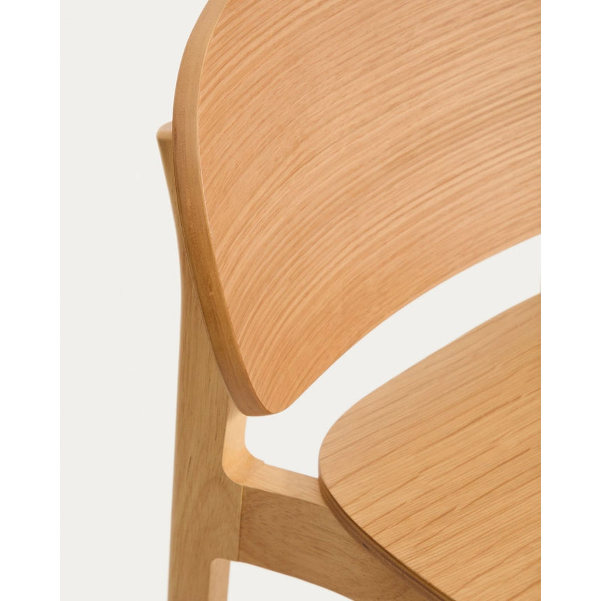 Hocker Ludara aus Eichenfurnier, 65 cm von Kave Home – Bild 9
