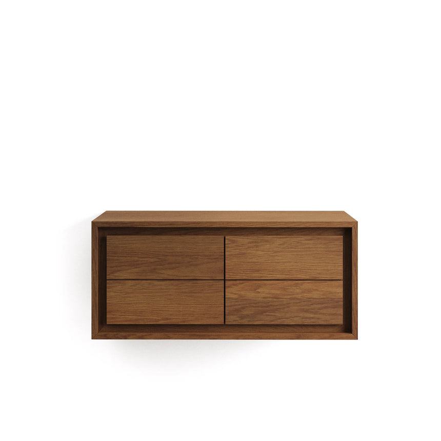 Kenta Badezimmermöbel aus massivem Teakholz mit Nussholz Finish 90 x 45 cm von Kave Home – Produktbild 10