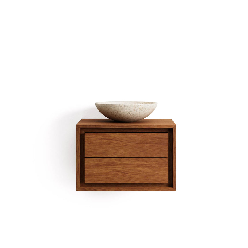 Kenta Badezimmermöbel aus massivem Teakholz mit Nussholzfinish 60 x 45 cm von Kave Home – Produktbild 14