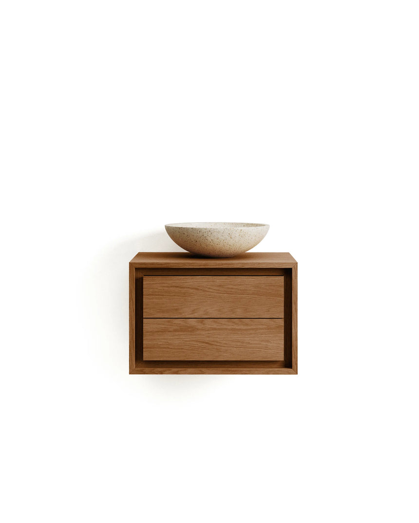 Kenta Badezimmermöbel aus massivem Teakholz mit natürlichem Finish 60 x 45 cm von Kave Home – Produktbild 3