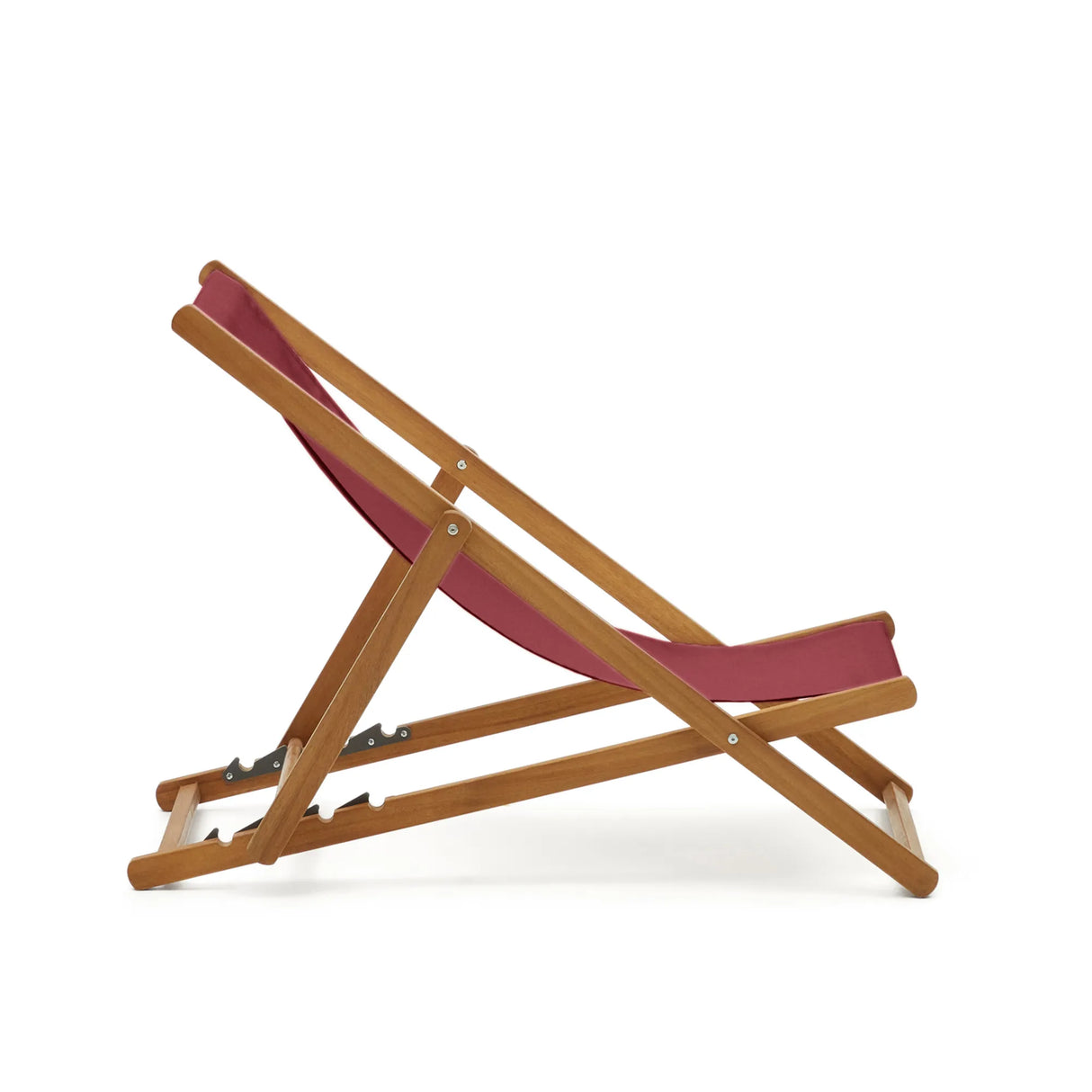 Klappbarer Outdoor-Liegestuhl Adredna in Weinrot aus massivem Akazienholz FSC 100% von Kave Home – Produktbild 11