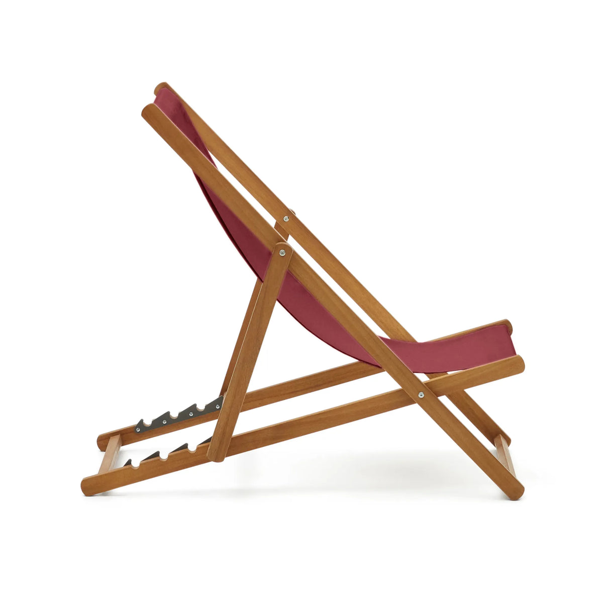 Klappbarer Outdoor-Liegestuhl Adredna in Weinrot aus massivem Akazienholz FSC 100% von Kave Home – Produktbild 9